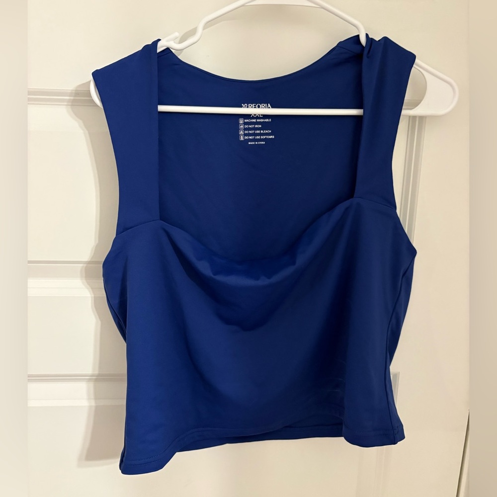 ReoRia Royal Blue Crop Top